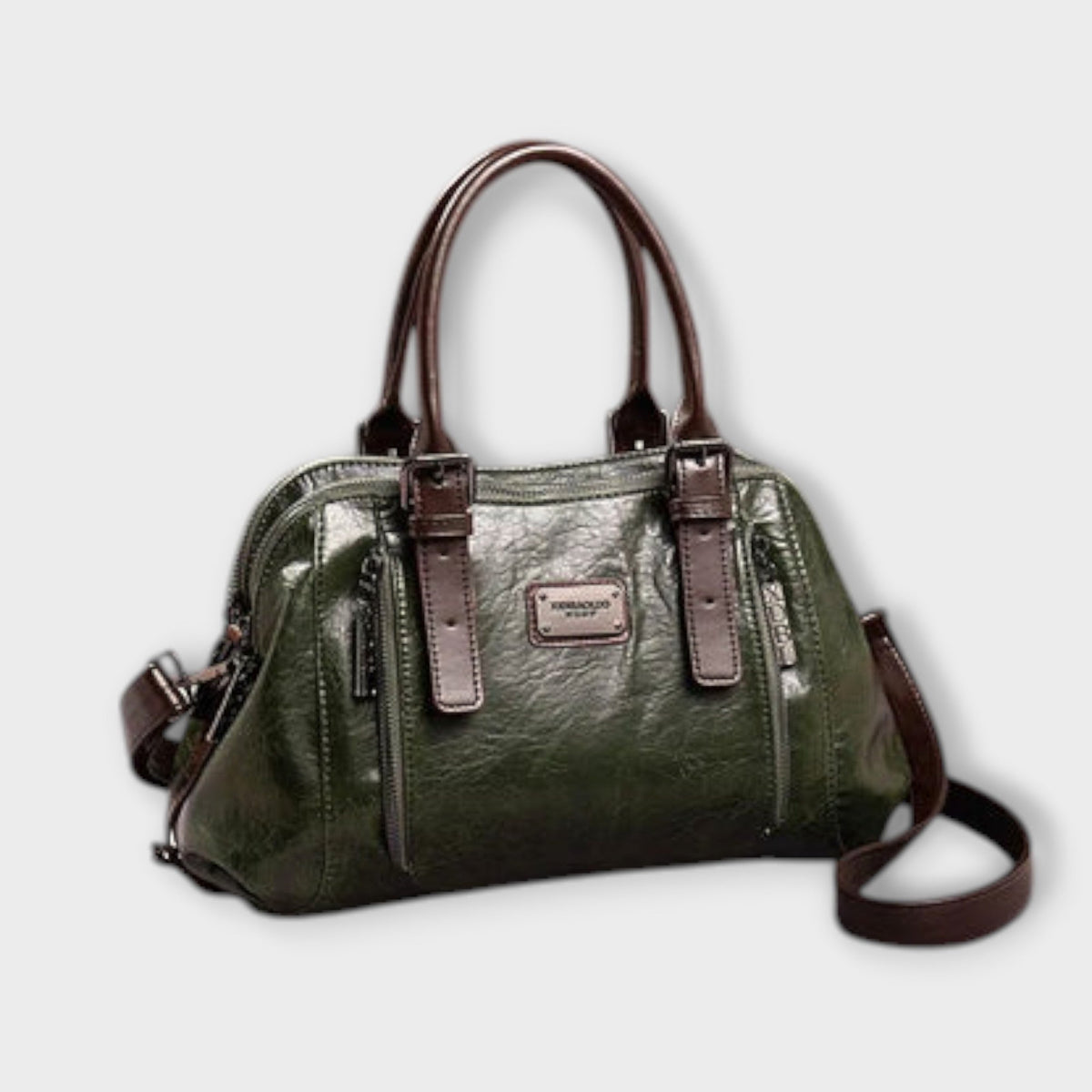 Green Olivia - Elegant Vintage Shoulder Bag