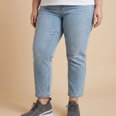 Diana | Sparkle Wedge Sneakers worn by a woman with curves