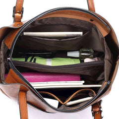 Everyday Zip Tote Bag in Brown