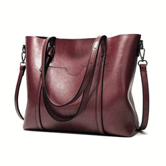 Everyday Zip Tote Bag in Burgundy