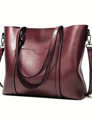 Everyday Zip Tote Bag in Burgundy
