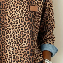 Esmée | Leopard Patchwork Sweater with Flattering Fit and Daily Comfort - photo 3