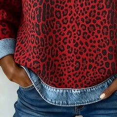 Esmée | Leopard Patchwork Sweater with Flattering Fit and Daily Comfort - photo 4