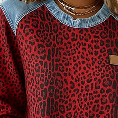 Esmée | Leopard Patchwork Sweater with Flattering Fit and Daily Comfort - photo 5