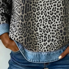 Esmée | Leopard Patchwork Sweater with Flattering Fit and Daily Comfort - photo 6