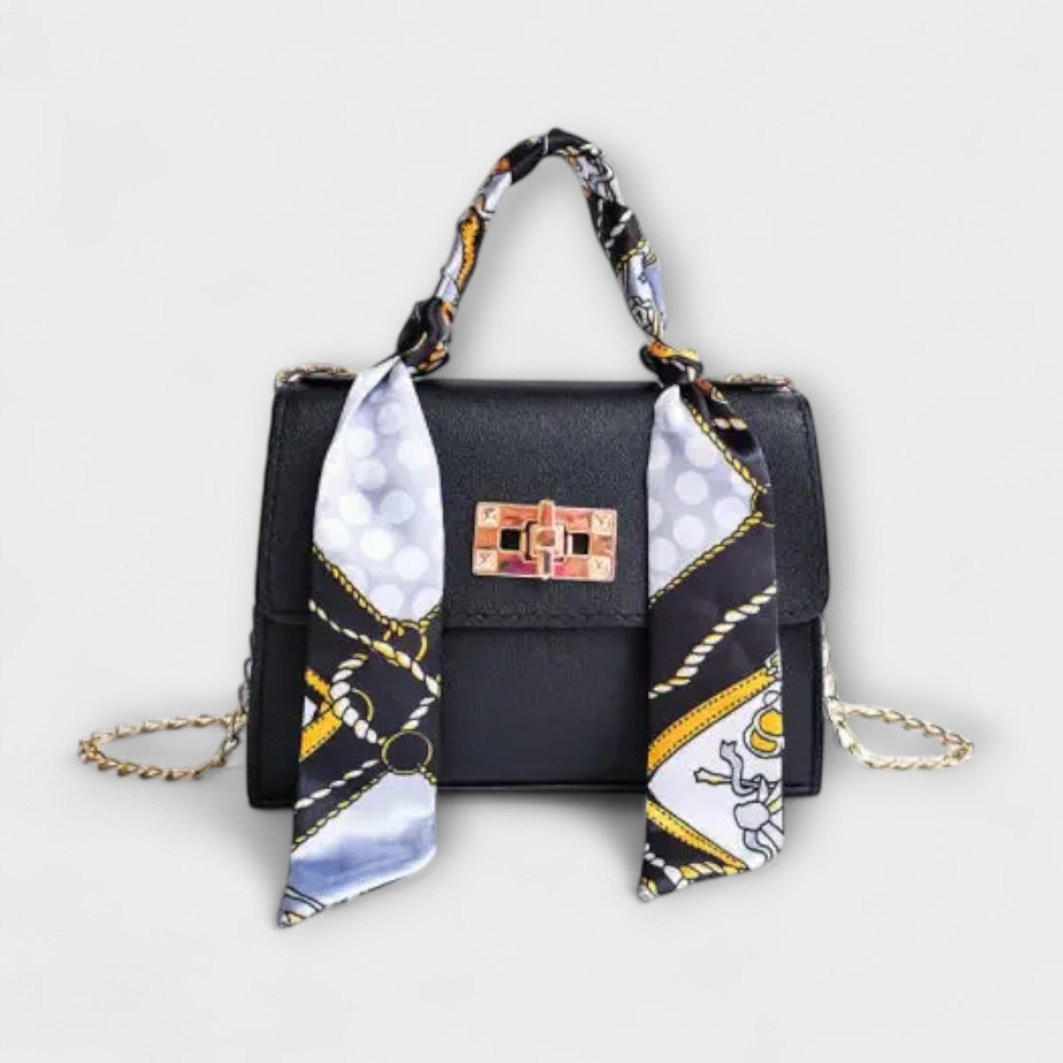 Black Crocodile Olivia - Handbag