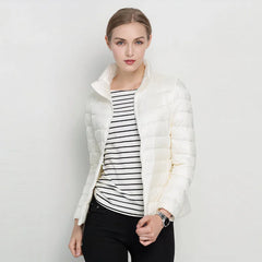 Ilse Lightweight Puffer Jacket in White