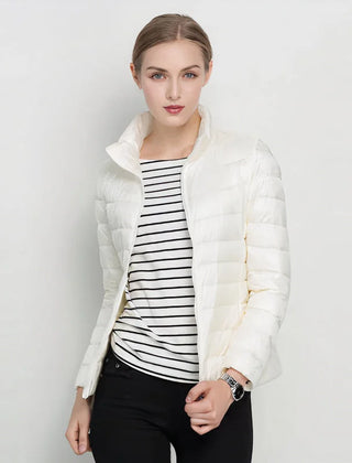 Ilse Lightweight Puffer Jacket in White