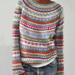Ines Multicolor Stripe Sweater, Cool Multicolor