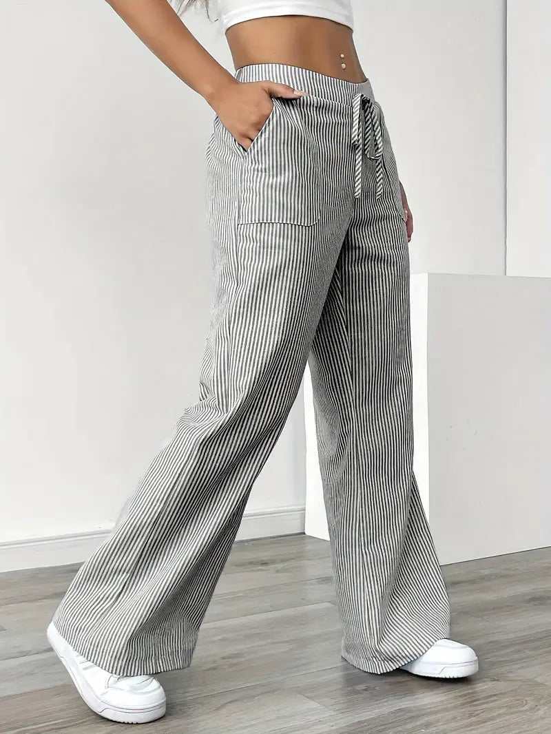 Karina | Striped Wide-Leg Pants for Women | Smart Casual - photo 27