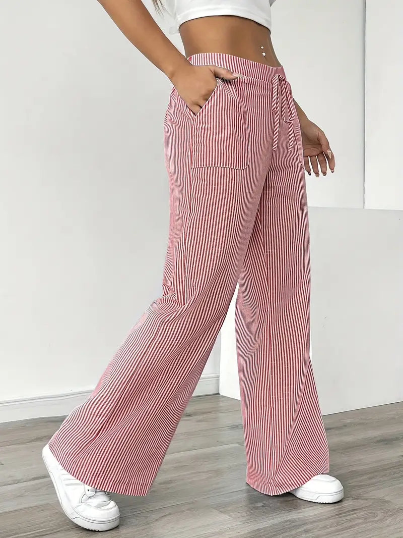 Karina | Striped Wide-Leg Pants for Women | Smart Casual - photo 7
