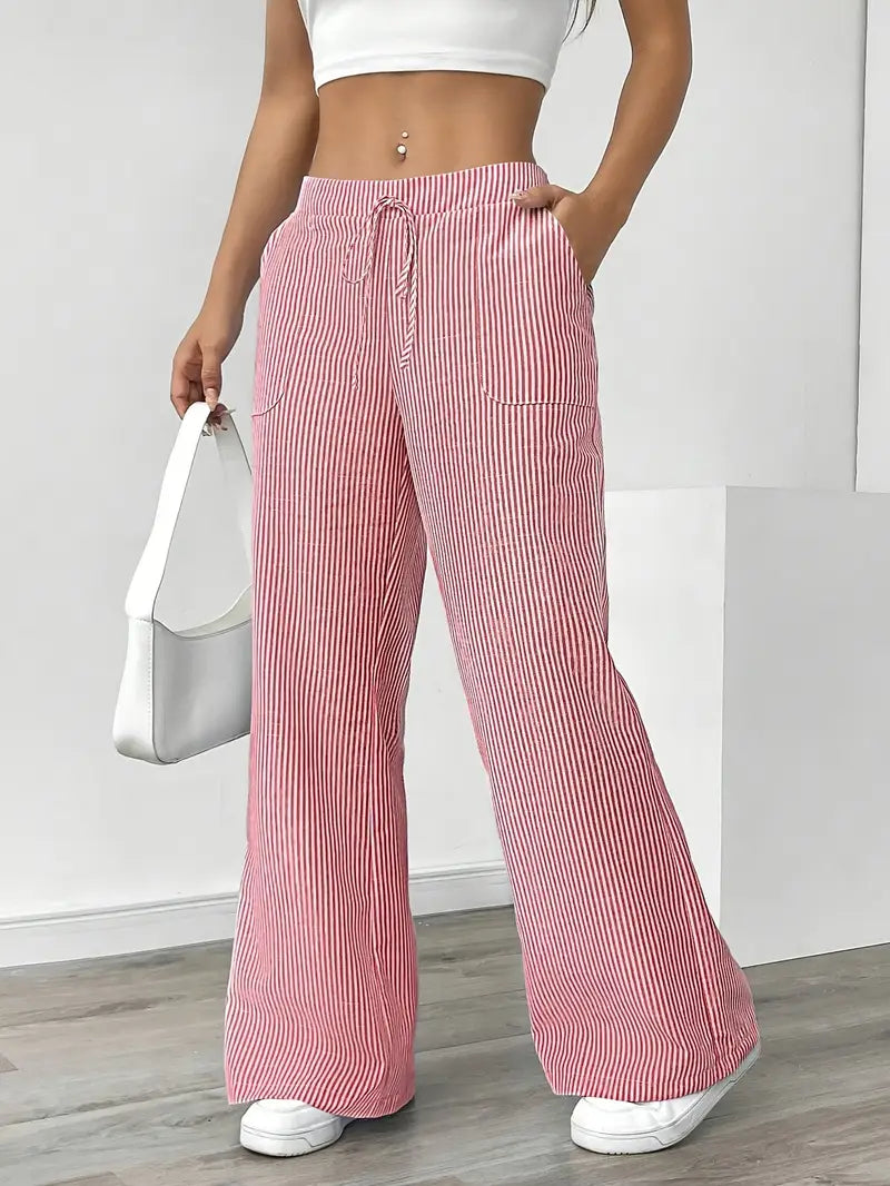 Karina | Striped Wide-Leg Pants for Women | Smart Casual - photo 8