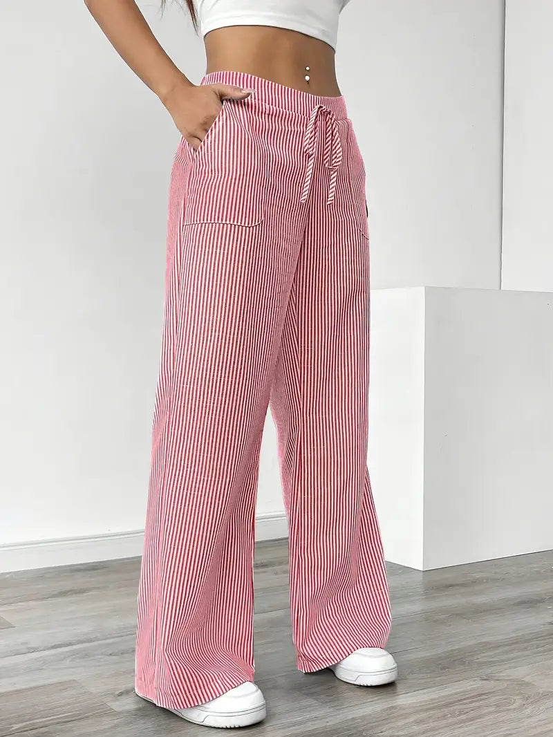 Karina | Striped Wide-Leg Pants for Women | Smart Casual - photo 9