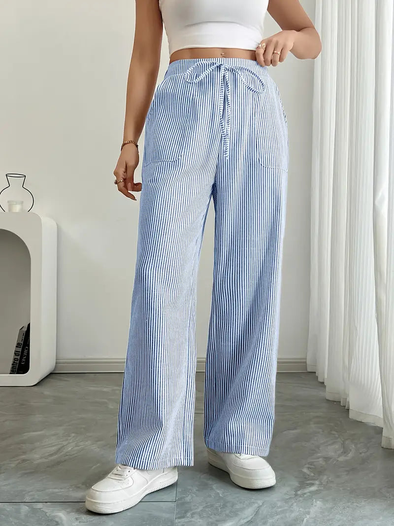 Karina | Striped Wide-Leg Pants for Women | Smart Casual - photo 12