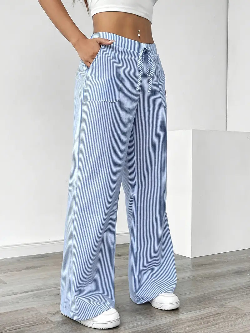 Karina | Striped Wide-Leg Pants for Women | Smart Casual - photo 15
