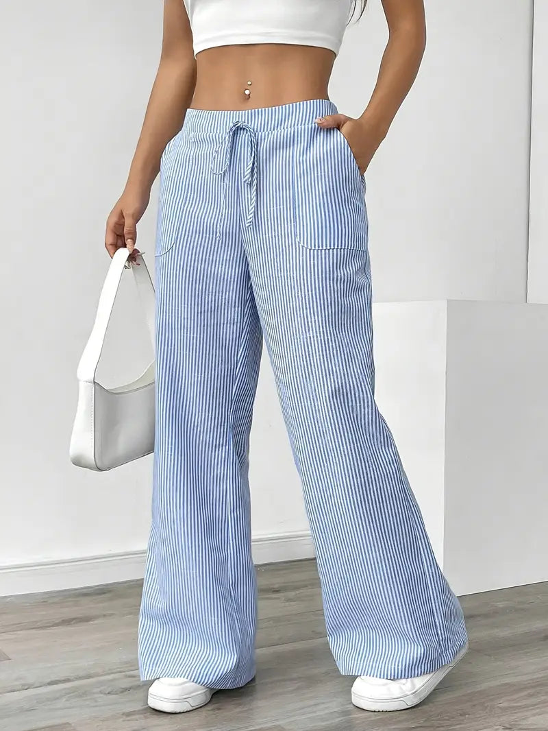Karina | Striped Wide-Leg Pants for Women | Smart Casual - photo 16