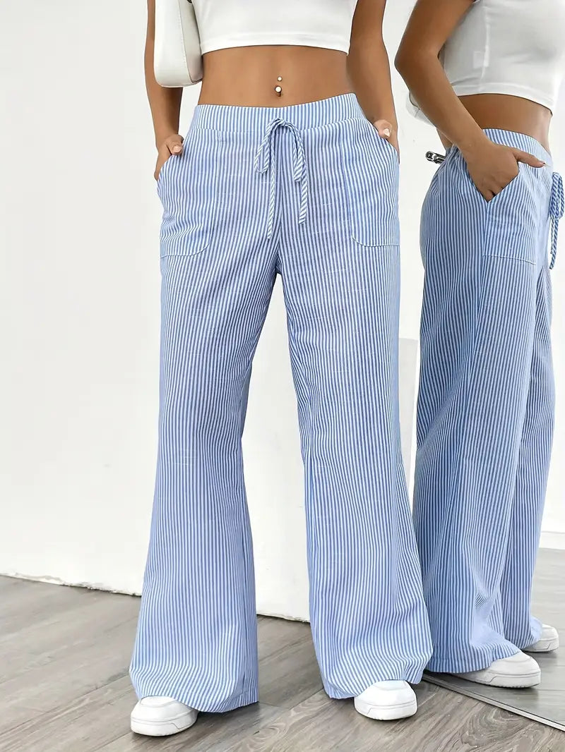 Karina | Striped Wide-Leg Pants for Women | Smart Casual - photo 17