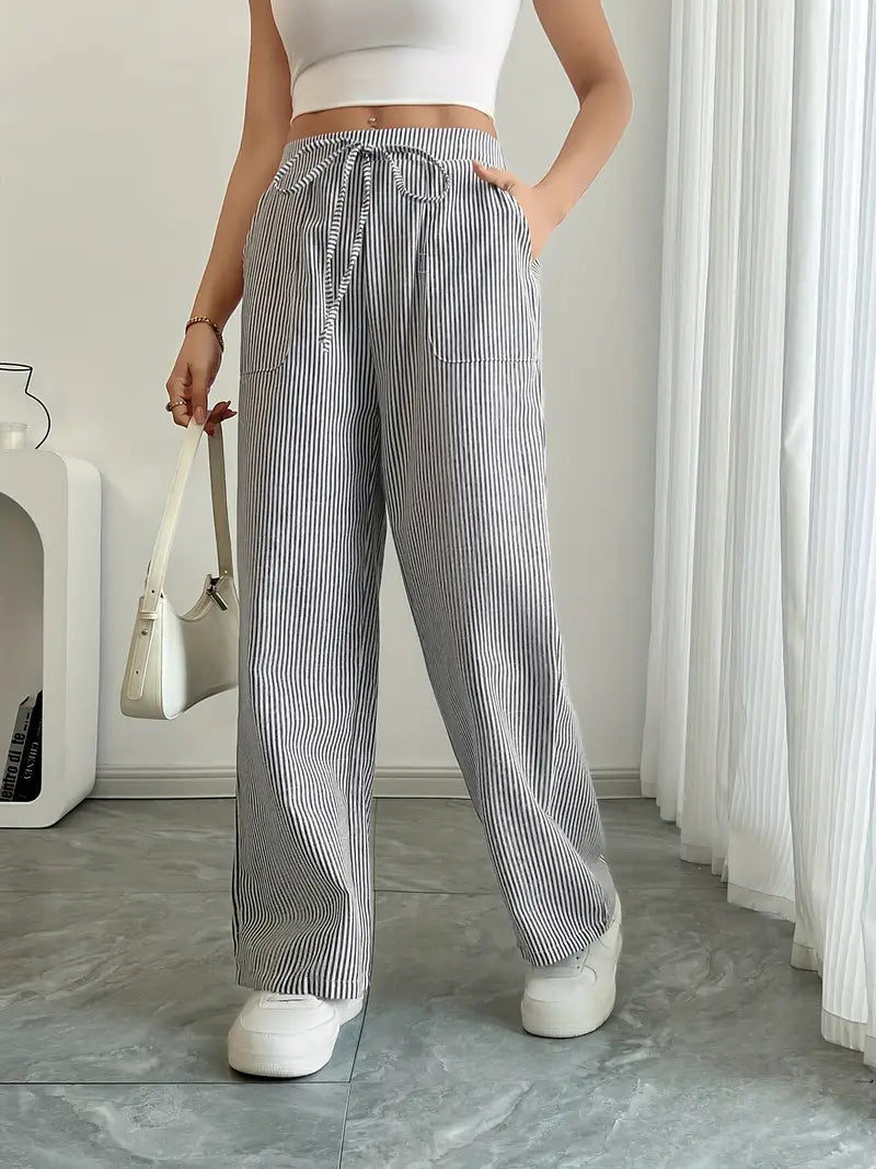 Karina | Striped Wide-Leg Pants for Women | Smart Casual - photo 20