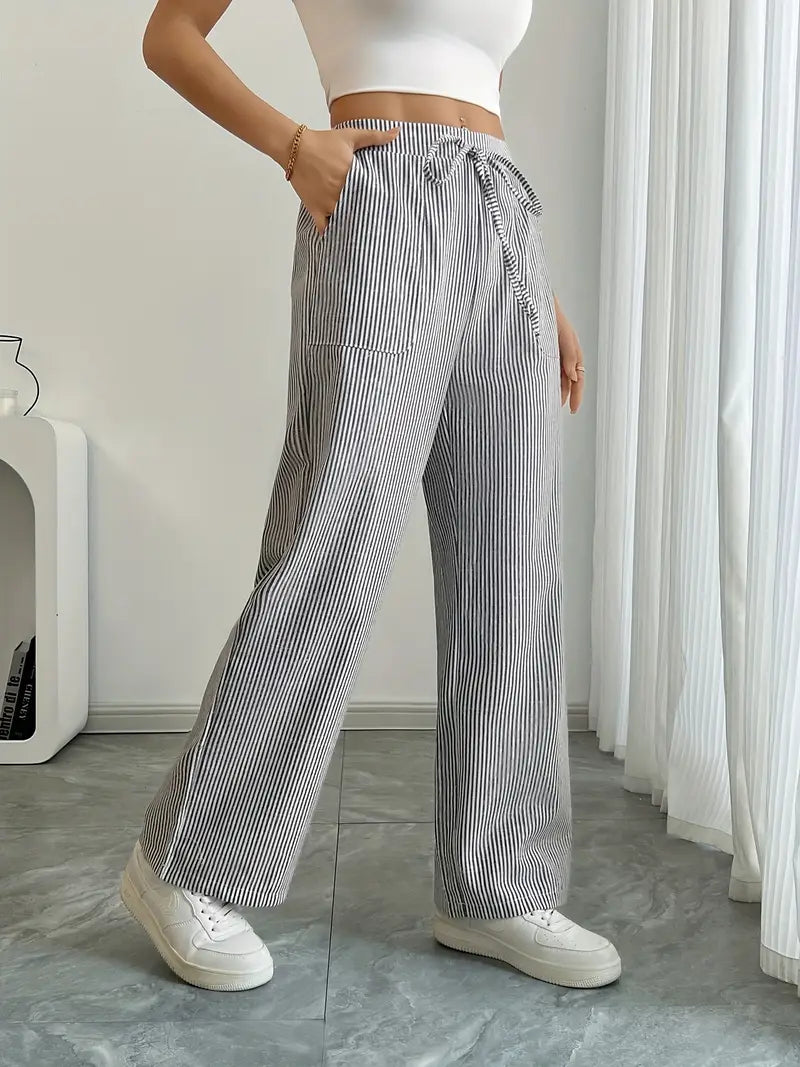 Karina | Striped Wide-Leg Pants for Women | Smart Casual - photo 21