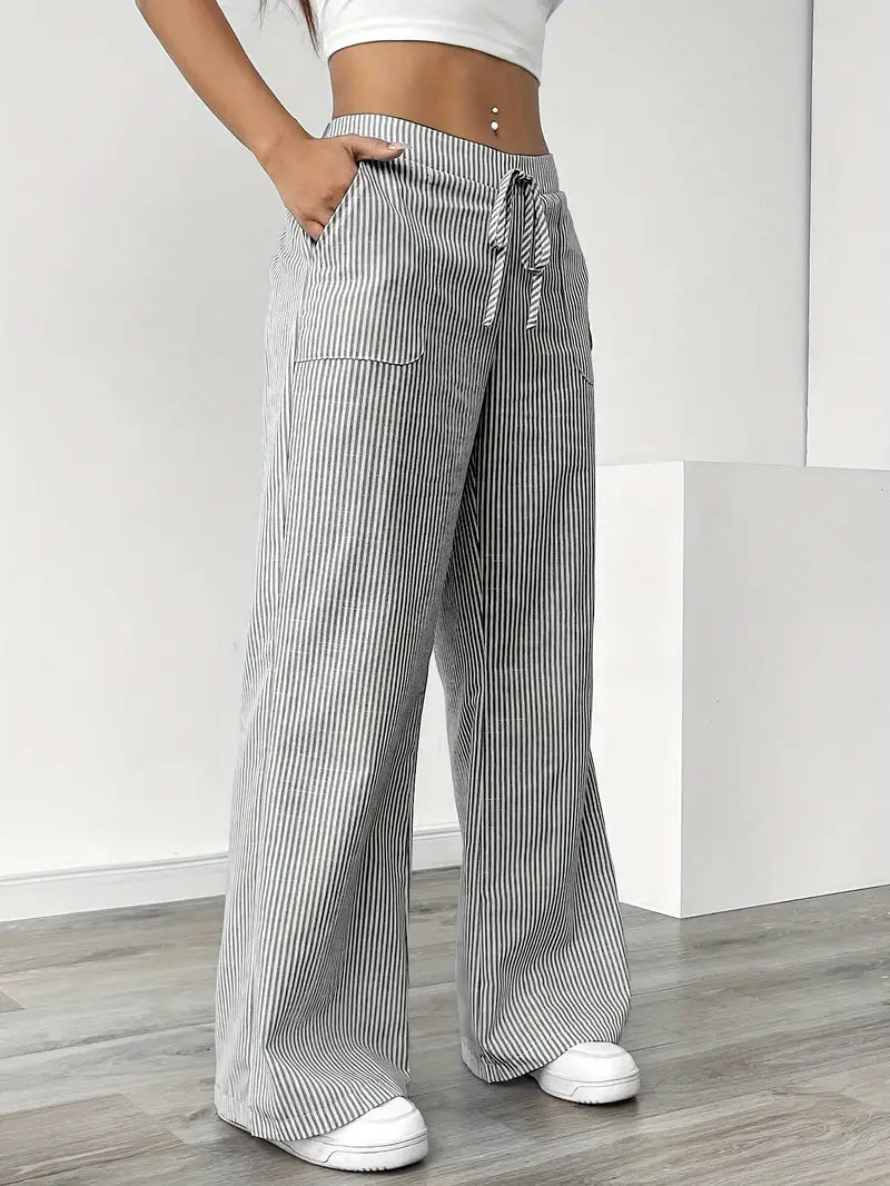 Karina | Striped Wide-Leg Pants for Women | Smart Casual - photo 23