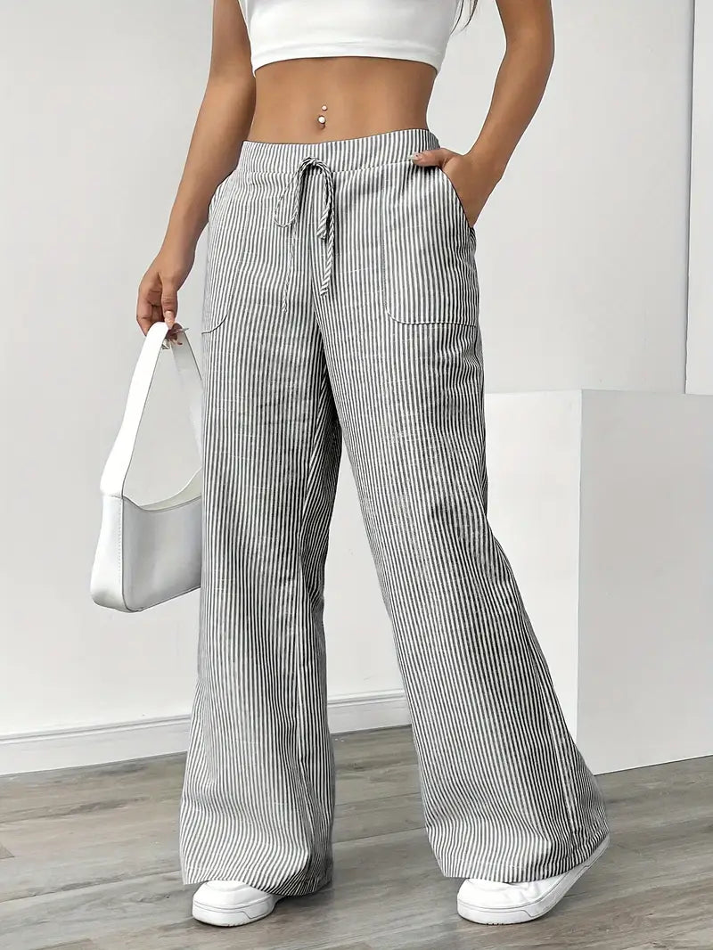 Karina | Striped Wide-Leg Pants for Women | Smart Casual - photo 24