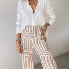 Liora | Printed Wide-Leg Two-Piece Summer Set for Women - photo 2