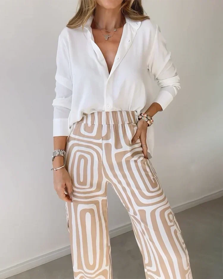 Liora | Printed Wide-Leg Two-Piece Summer Set for Women - photo 2
