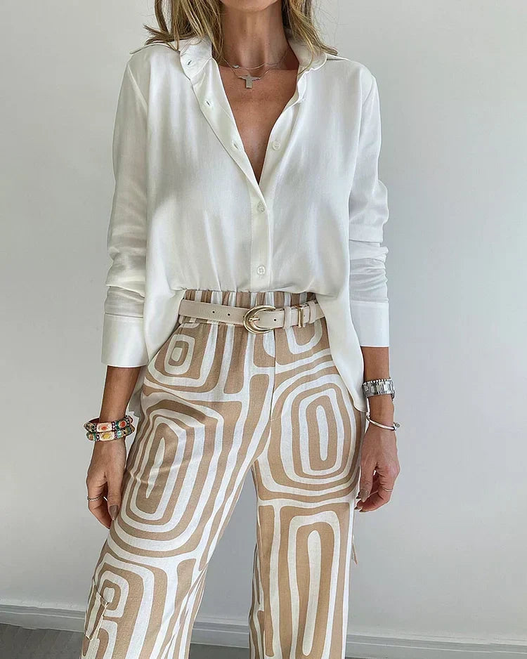 Liora | Printed Wide-Leg Two-Piece Summer Set for Women - photo 3
