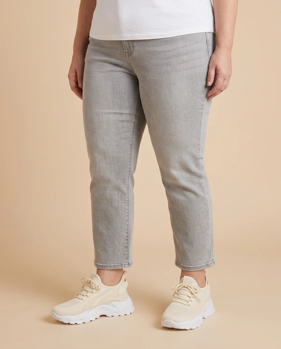 Maya | Chunky Mesh Sneakers worn by a woman with curves