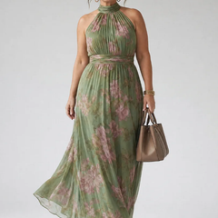 Mirelle | Gathered Halter Midi Dress - photo 5