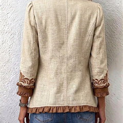 Dawncroft™ | Vintage Bohemian Floral Ruffled Jacket