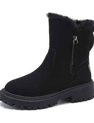 Rosalind platform winter boots in Black
