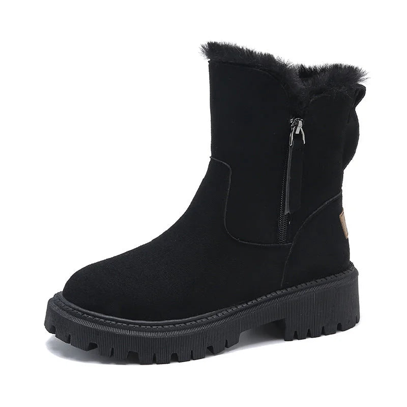 Rosalind platform winter boots in Black