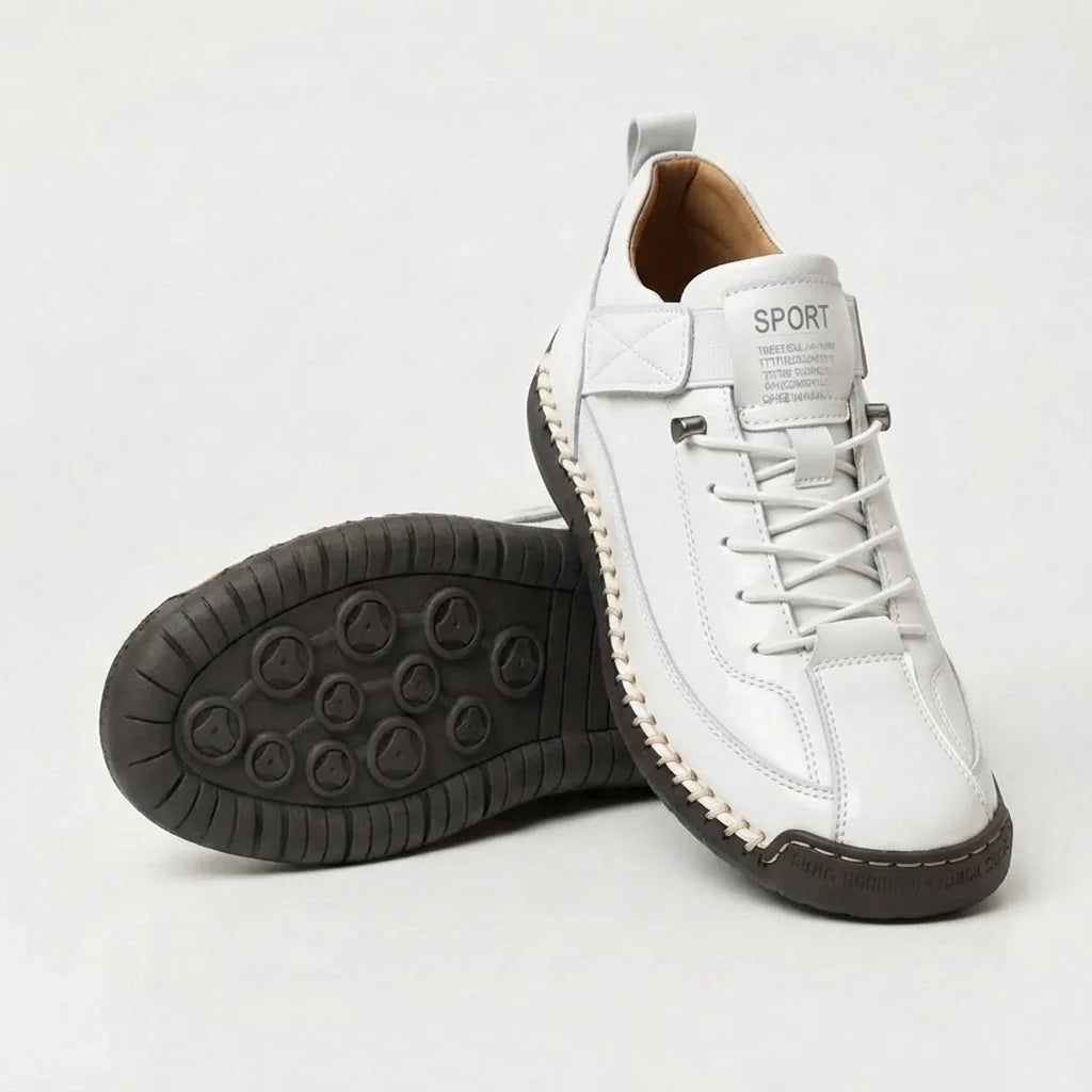 Rosie Comfortable Everyday Sneakers in White & Black