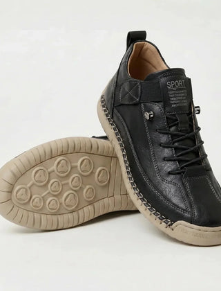 Rosie Comfortable Everyday Sneakers in Black & Beige