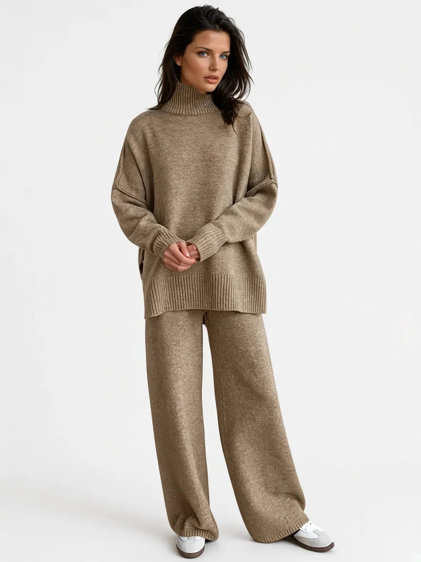 Soft Knit Turtleneck Lounge Set