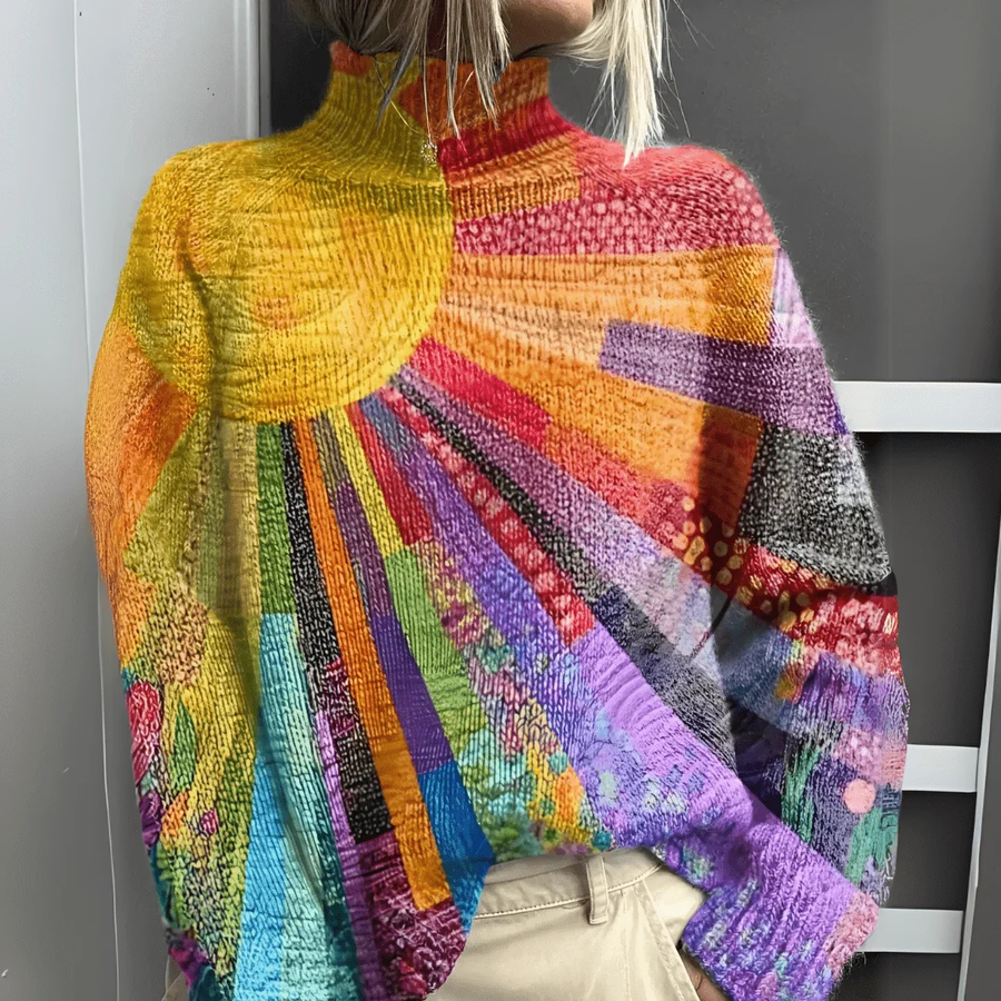 SOLÈNE | Elegant High Neck Sweater for a Refined Look - photo 2