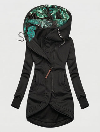Vivienne hooded winter coat in Black