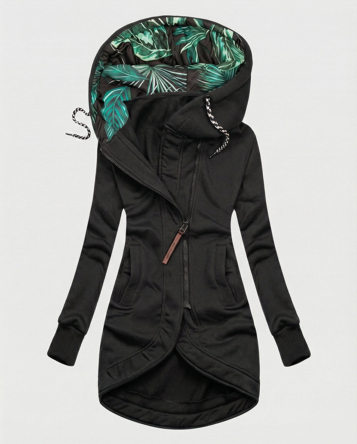 Vivienne hooded winter coat in Black