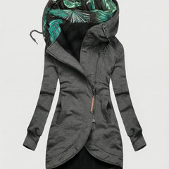 Vivienne hooded winter coat in Gray