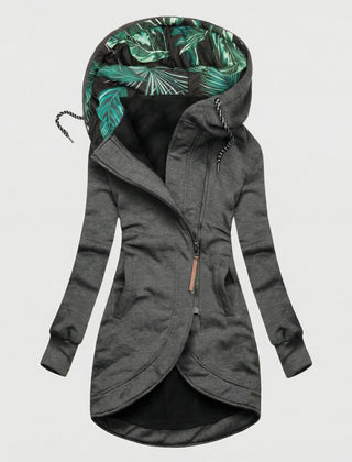 Vivienne hooded winter coat in Gray