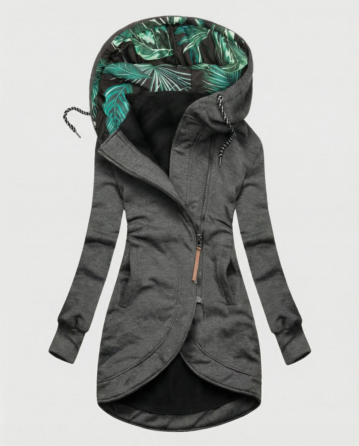 Vivienne hooded winter coat in Gray