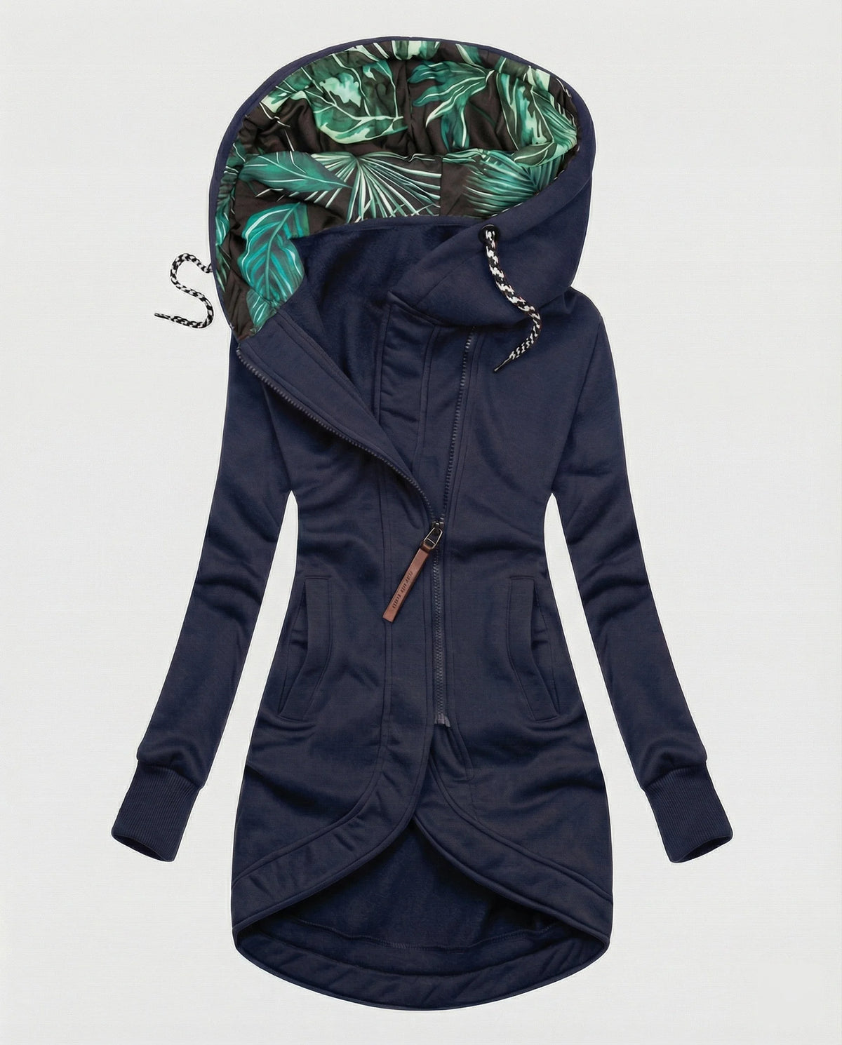 Vivienne hooded winter coat in Navy