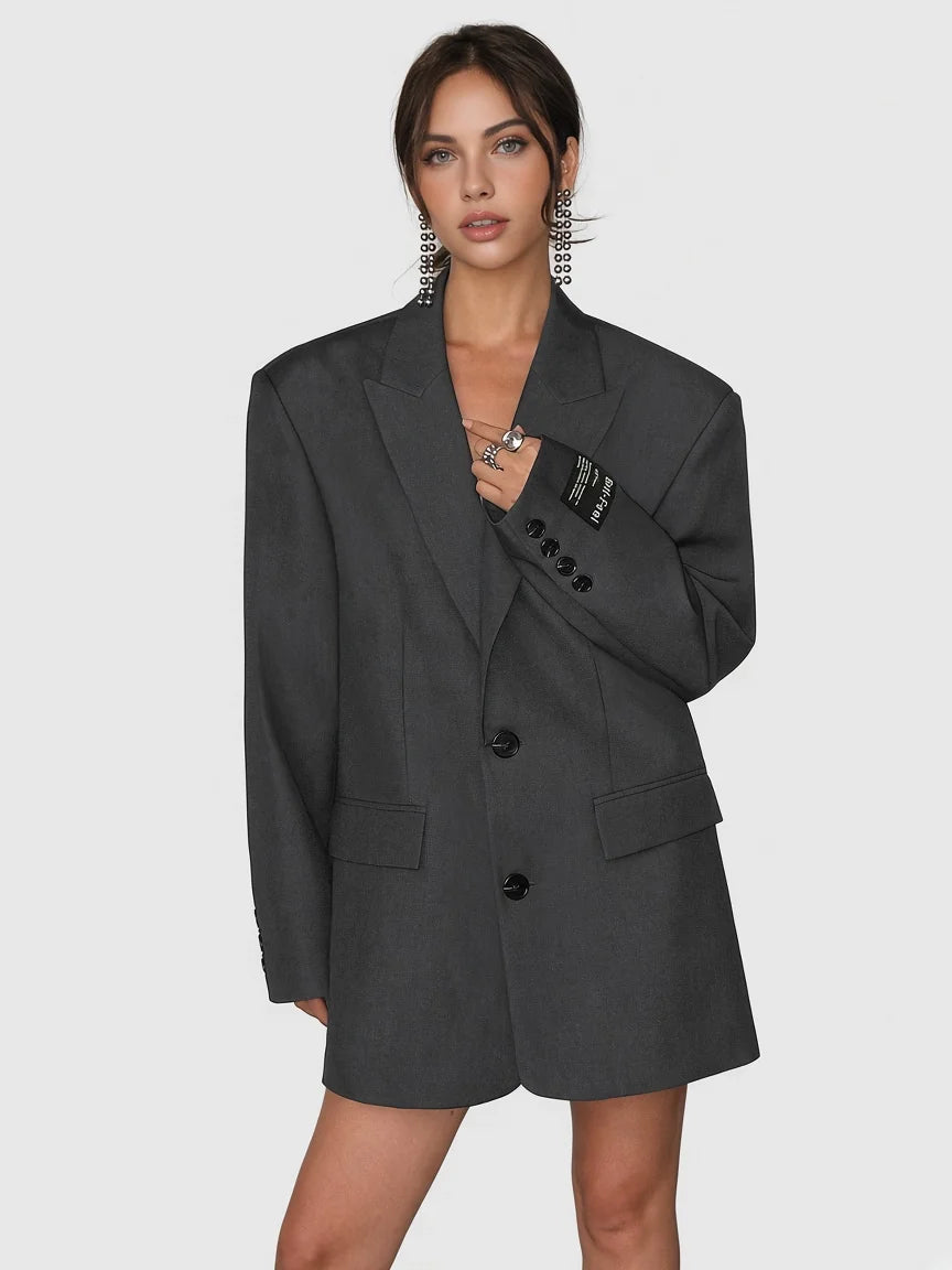 Women's Oversized Classic Blazer Coat